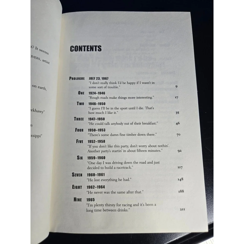 Full Throttle‎ Curtis Turner NASCAR Biography Robert Edelstein HCDJ Book